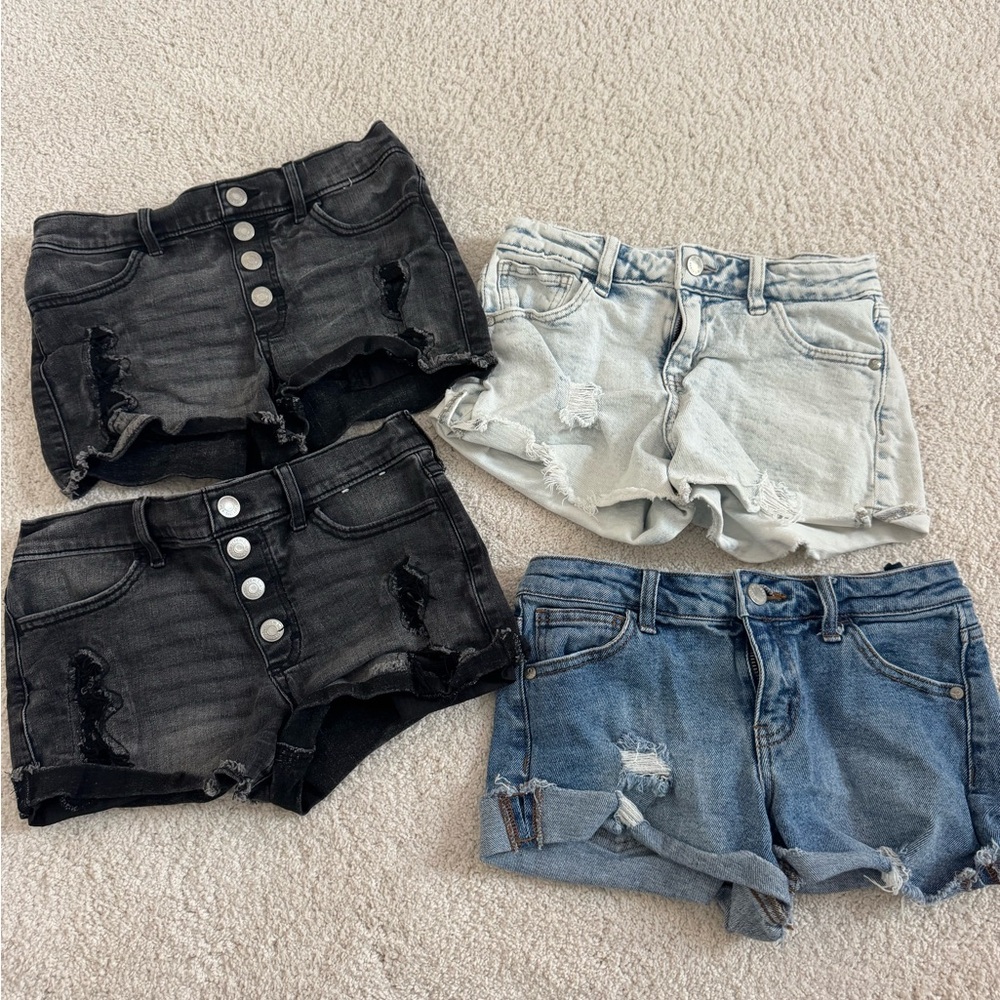 Abercrombie Kids Black/Gray Jean Shorts + Art of Class Distressed Style (4 pcs)